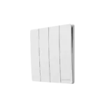 بحره - مفتاح رباعي يانا - G4-1W- SWITCH-YT10401 - ابيض