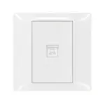 ليجراند (بلانكو إس) - فيش انترنت فردى - RG45-CAT6 - أبيض