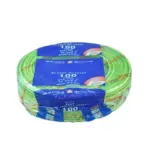 بحرة - سلك كهربائي نحاس مرن - المواصفات البريطانية NYA - مقاس 4 مم - 450/750 فولت - 91.44 متر - أخضرxأصفر