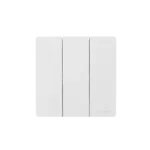 بحرة - مفتاح إنارة ثلاثي دركسيون يانا - G3-2W (SWITCH-YT10302) - أبيض