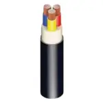 كابلات الرياض - كابل نحاس مجدول CU/XLPE/PVC - مقاس 10 مم - 3 خطوط -  600/1000 فولت - أسود