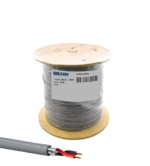 ⁦بلدن - كابل تحكم - 2 خط - مقاس 16 AWG - اللفة 305 متر - جهد 300 فولت - رمادي⁩ - الصورة ⁦2⁩