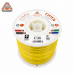 كابلات الرياض – سلك نحاس THHN – مقاس 10 AWG – قدرة 600 فولت – طول اللفه 500 قدم – أصفر