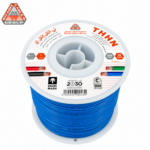 كابلات الرياض – سلك نحاس THHN – مقاس 10 AWG – قدرة 600 فولت – طول اللفه 500 قدم – أزرق