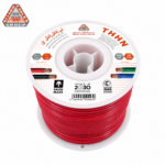 كابلات الرياض – سلك نحاس THHN – مقاس 10 AWG – قدرة 600 فولت – طول اللفه 500 قدم – أحمر
