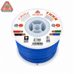 كابلات الرياض – سلك نحاس THHN – مقاس 12 AWG – قدرة 600 فولت – طول اللفه 500 قدم – أزرق