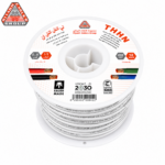 كابلات الرياض – سلك نحاس THHN – مقاس 12 AWG – قدرة 600 فولت – طول اللفه 500 قدم – أبيض