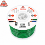 كابلات الرياض – سلك نحاس THHN – مقاس 12 AWG – قدرة 600 فولت – طول اللفه 500 قدم – أخضر