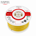 السويدى – سلك نحاس THHN – مقاس 10 AWG – قدرة 600 فولت – طول اللفه 500 قدم – أصفر