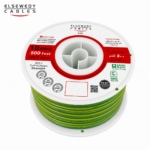 السويدى – سلك نحاس THHN – مقاس 10 AWG – قدرة 600 فولت – طول اللفه 500 قدم – أصفرxأخضر