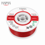 السويدى – سلك نحاس THHN – مقاس 14 AWG – قدرة 600 فولت – طول اللفه 500 قدم – أحمر