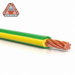 كابلات الرياض - كابل أرضي نحاس معزول - مقاس 16×1 مم - 450/750 فولت - أخضر×أصفر
